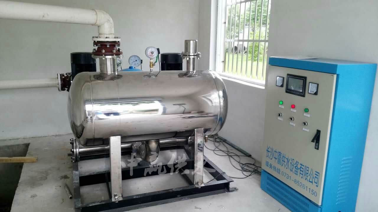 無負壓無吸程供水設(shè)備安裝調(diào)試完畢，正常運行